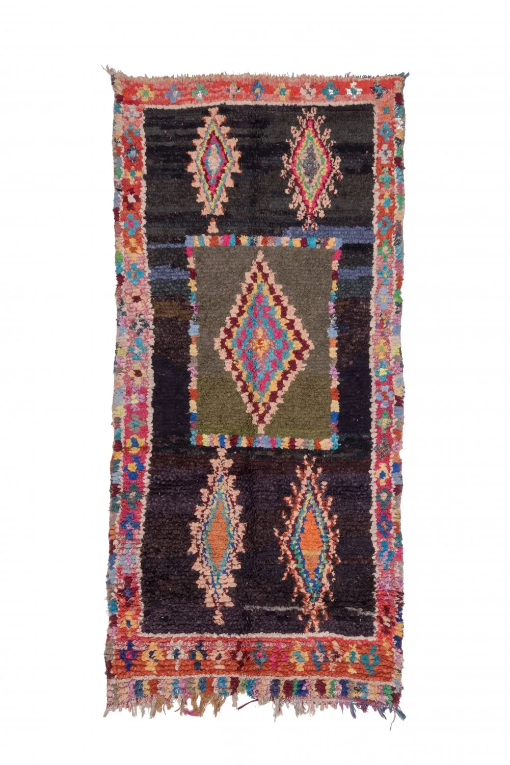 Marocký Berberský koberec Boucherouite 280 x 130 cm