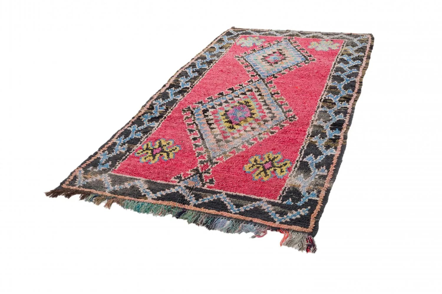 Marocký Berberský koberec Boucherouite 275 x 130 cm