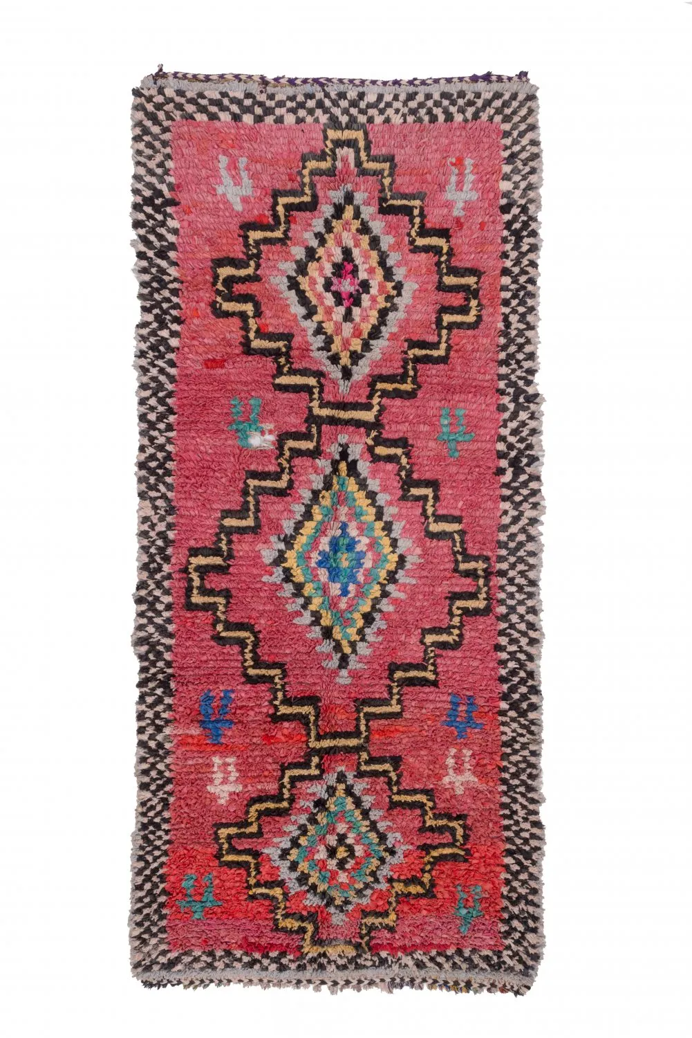 Marocký Berberský koberec Boucherouite 285 x 130 cm