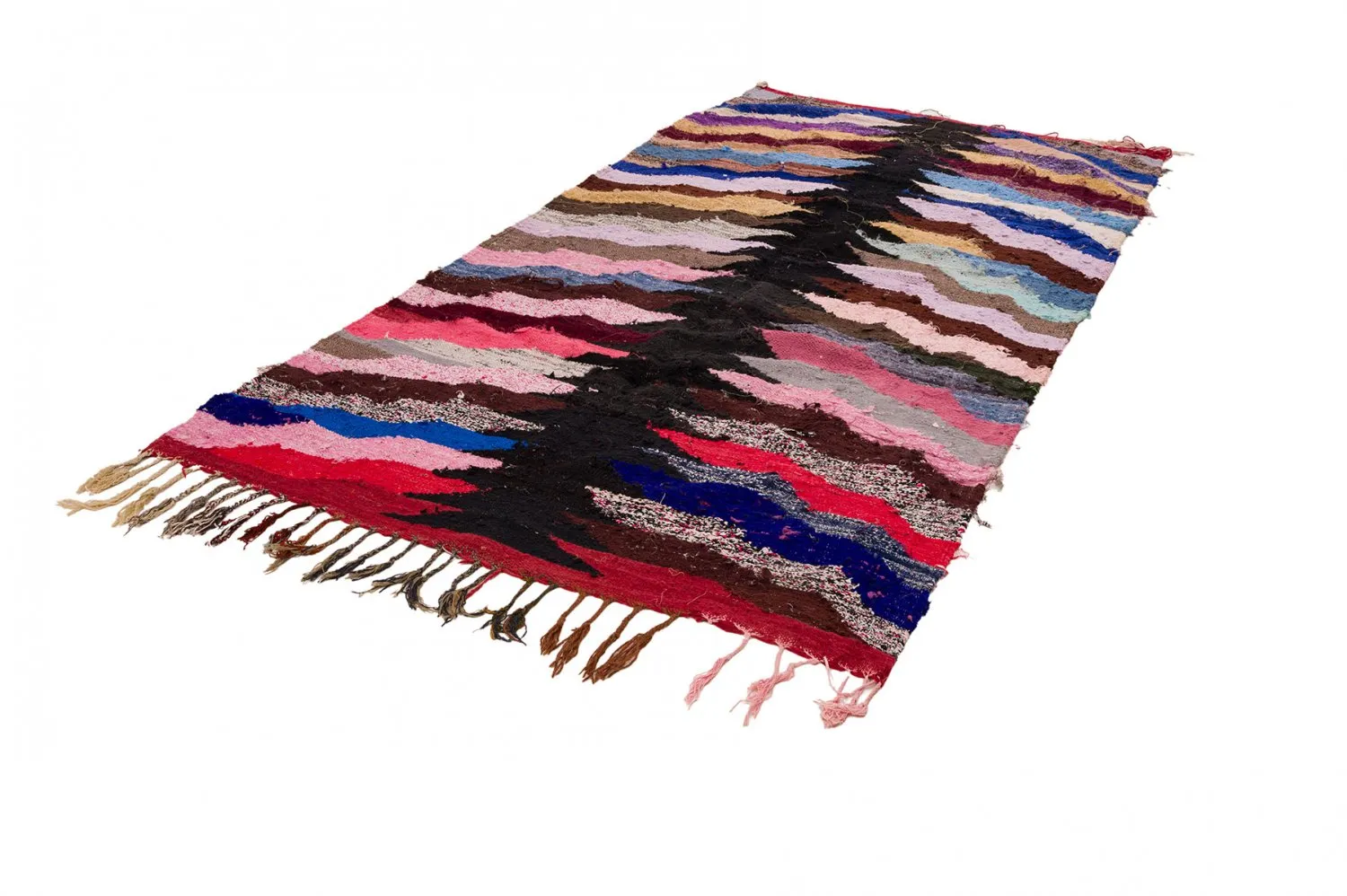 Marocký Berberský koberec Boucherouite 145 x 275 cm