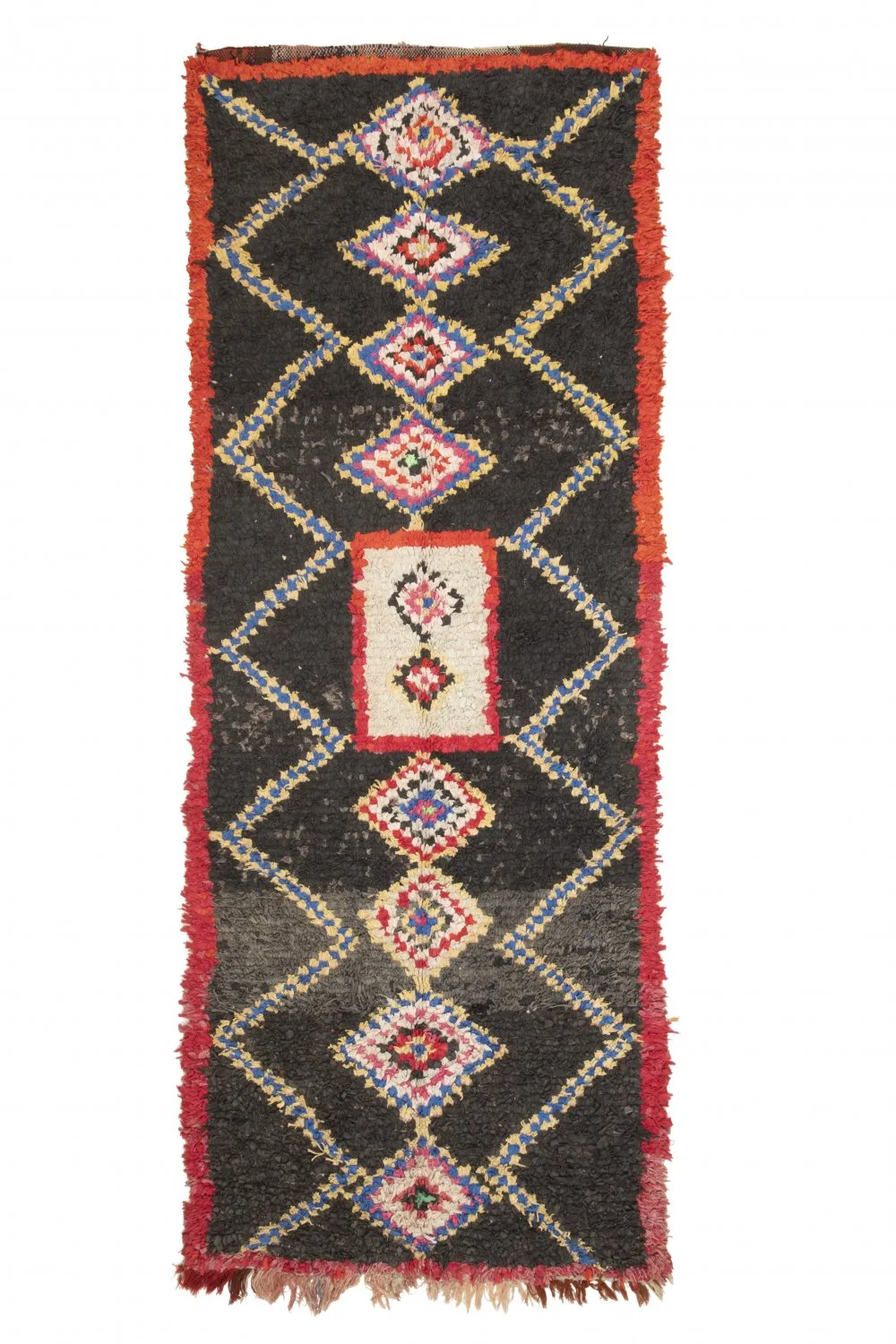 Marocký Berberský koberec Boucherouite 335 x 125 cm