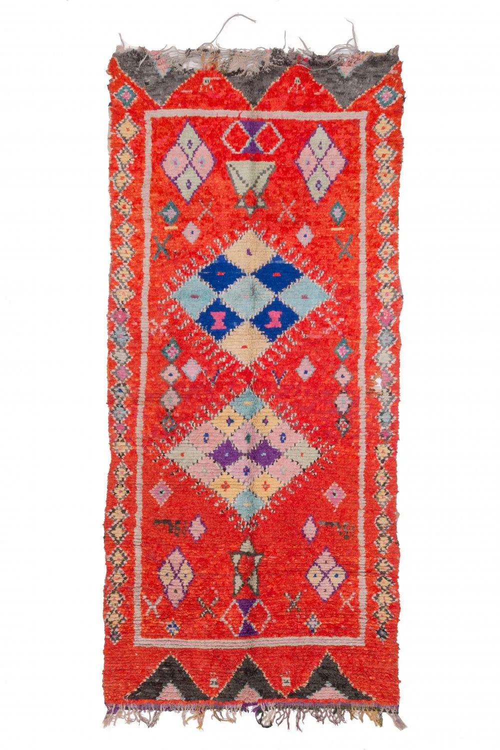 Marocký Berberský koberec Boucherouite 340 x 155 cm
