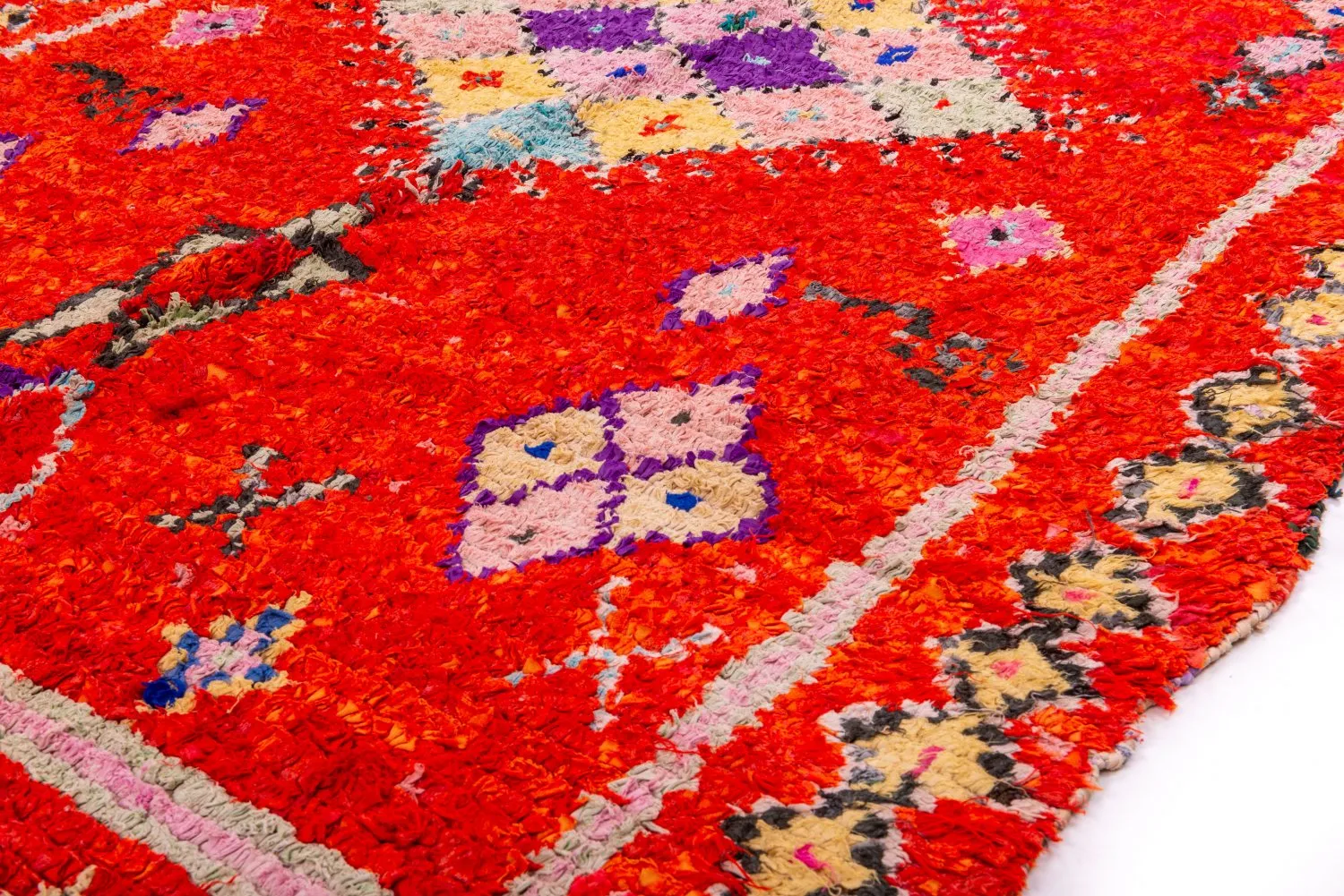 Marocký Berberský koberec Boucherouite 340 x 155 cm