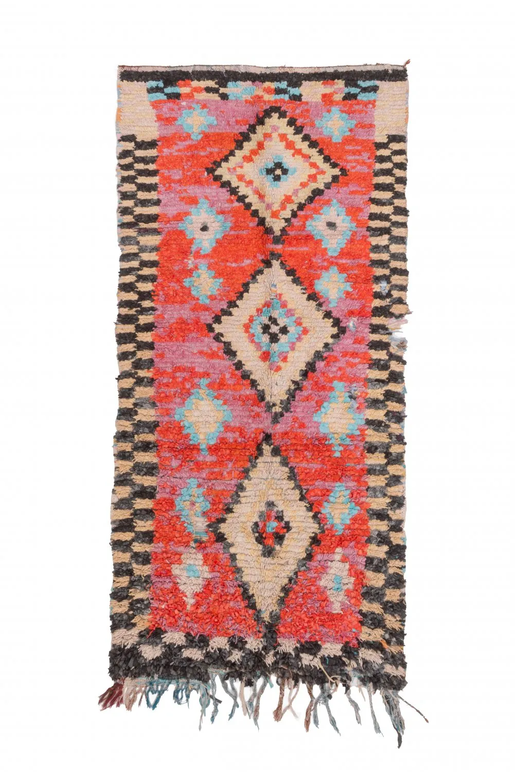 Marocký Berberský koberec Boucherouite 235 x 105 cm