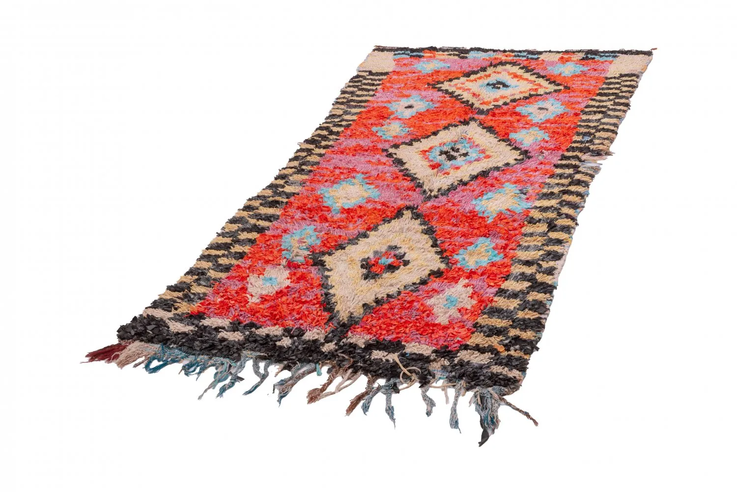 Marocký Berberský koberec Boucherouite 235 x 105 cm