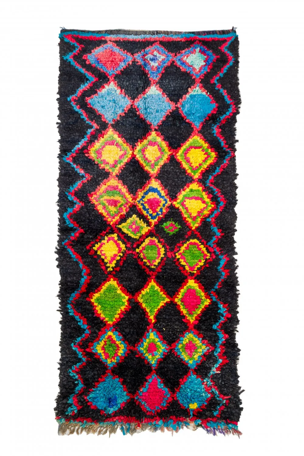 Marocký Berberský koberec Boucherouite 120 x 285 cm
