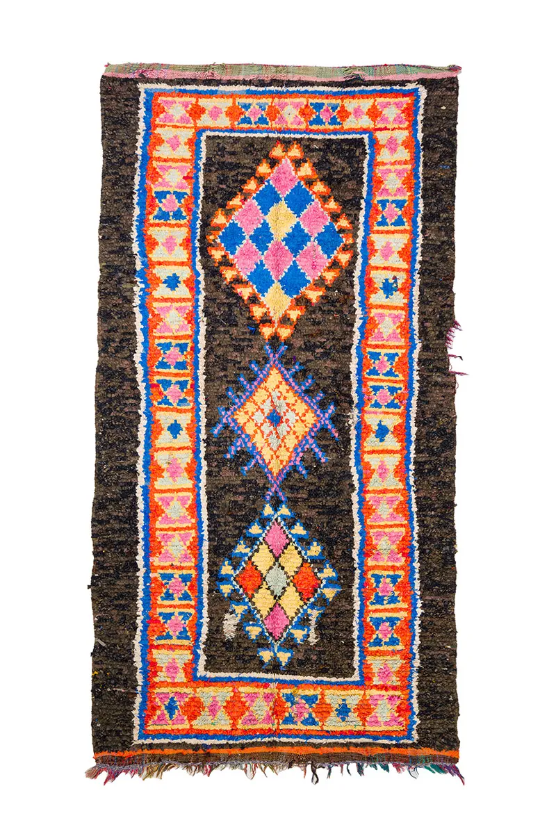 Marocký Berberský koberec Boucherouite 160 x 310 cm