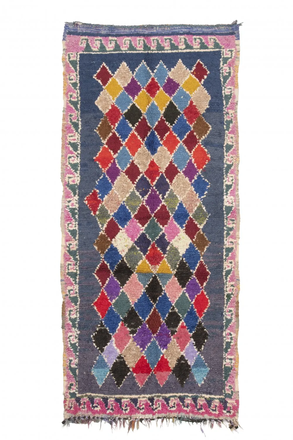 Marocký Berberský koberec Boucherouite 245 x 110 cm