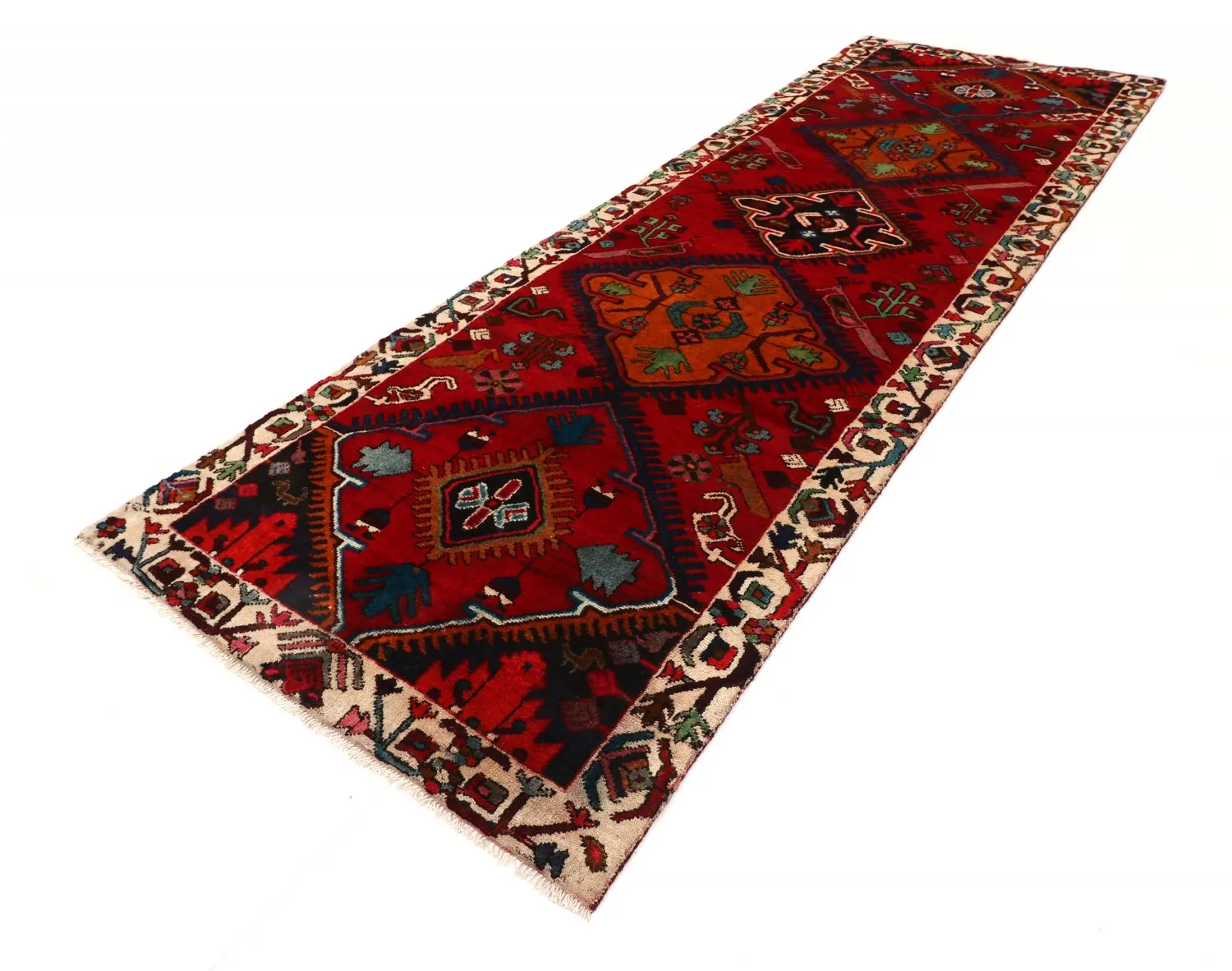 Orientální Koberec Hamedan 307 x 104 cm