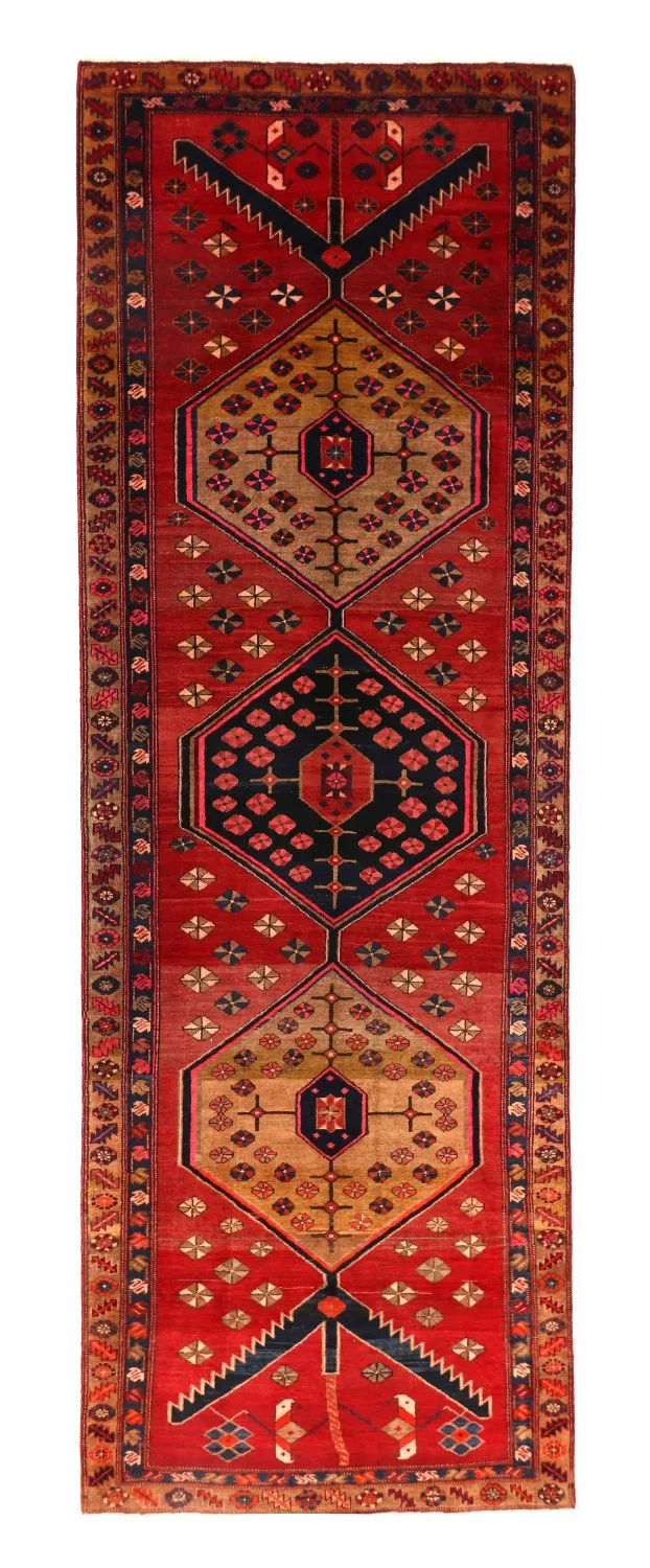 Orientální Koberec Hamedan 392 x 129 cm