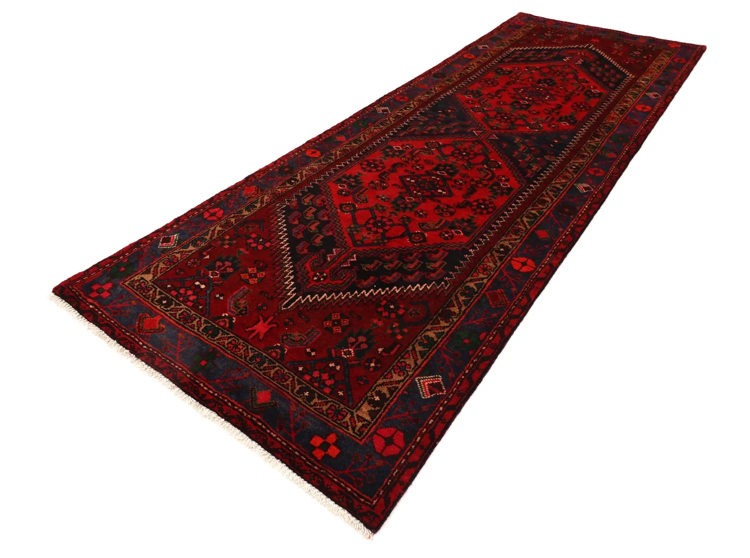 Orientální Koberec Hamedan 298 x 102 cm