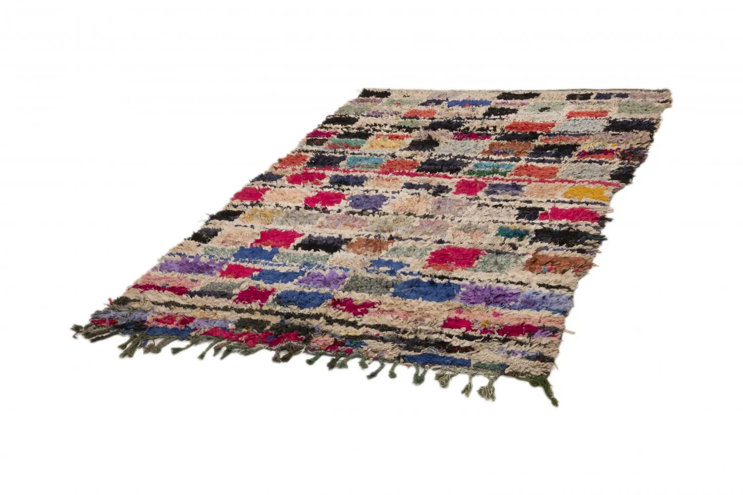 Marocký Berberský koberec Boucherouite 230 x 135 cm