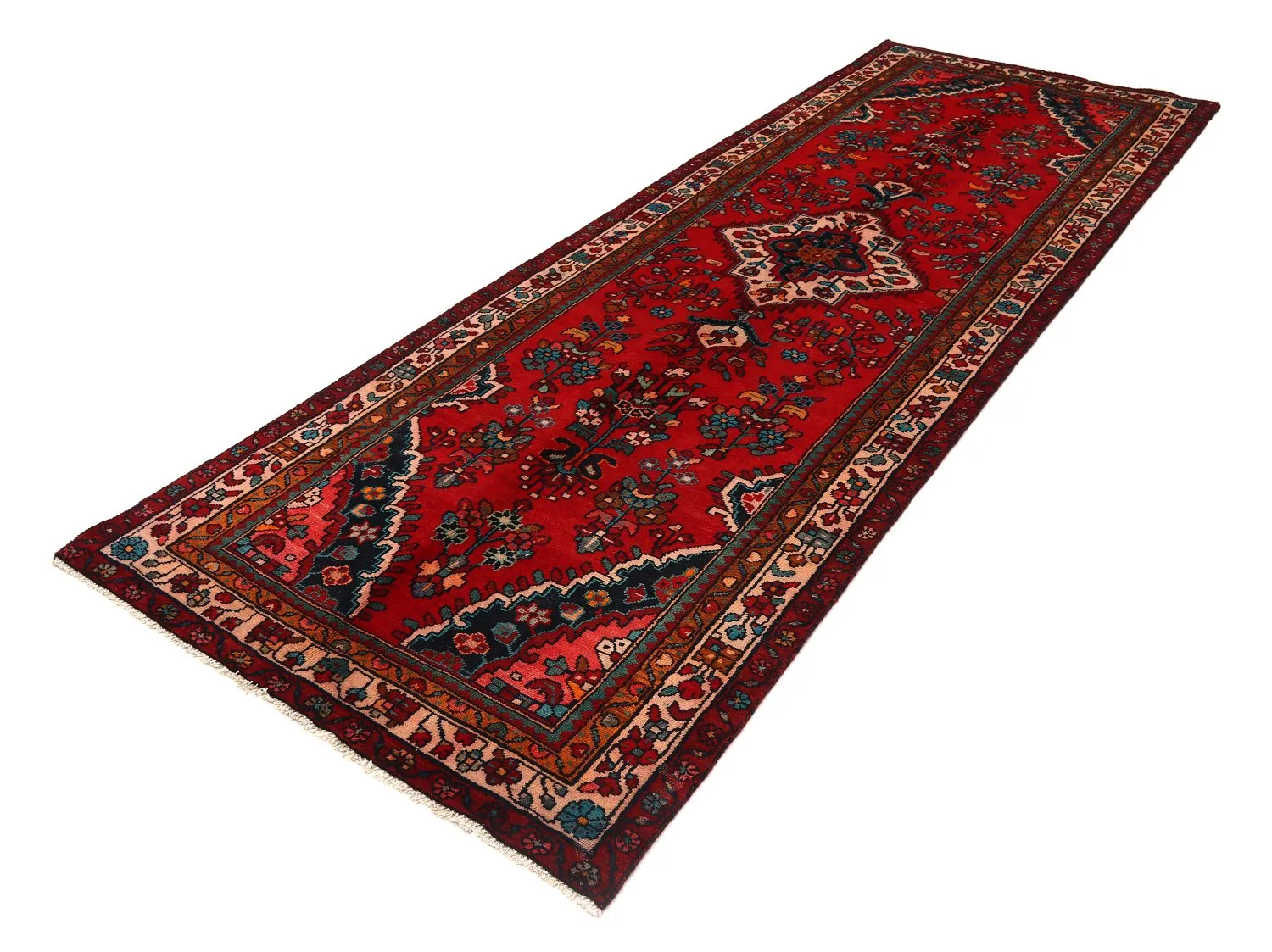 Orientální Koberec Hamedan 309 x 103 cm