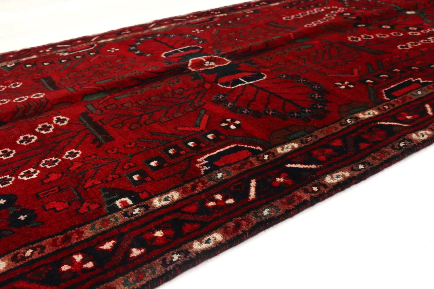 Orientální Koberec Hamedan 309 x 103 cm