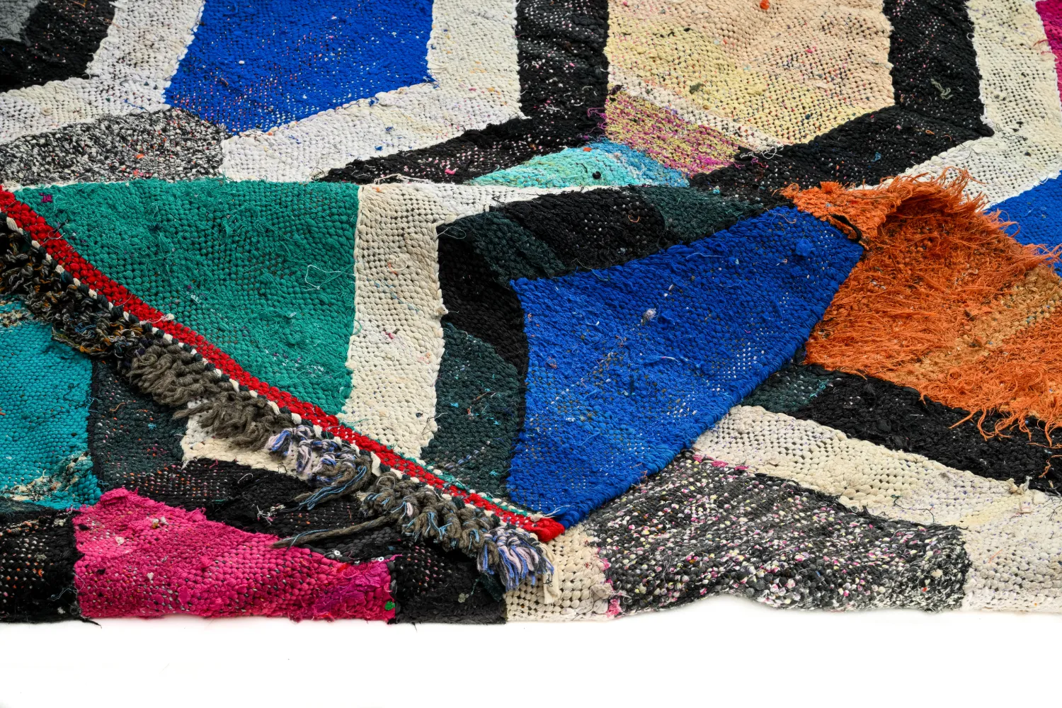Marocký Berberský koberec Boucherouite 140 x 290 cm