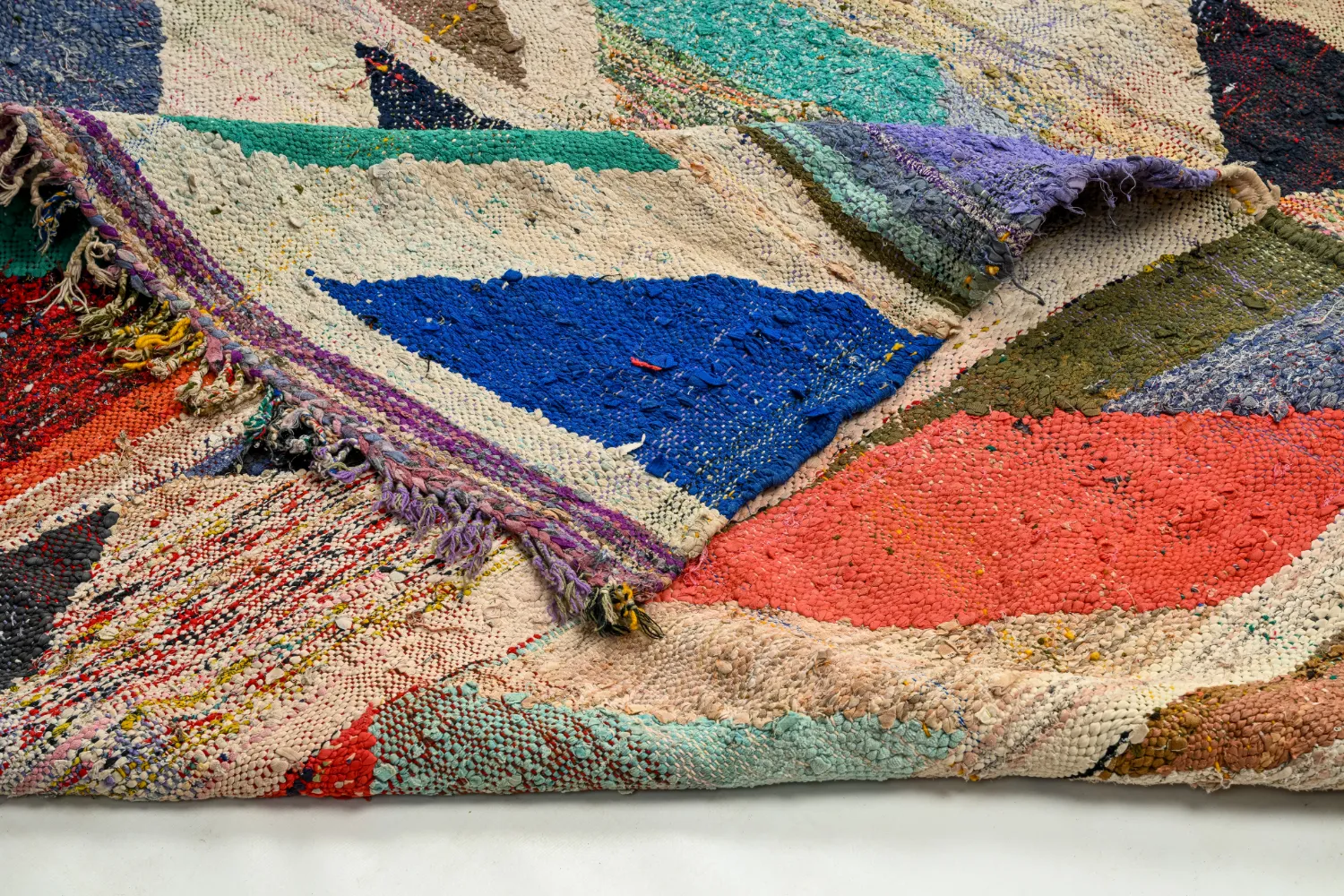 Marocký Berberský koberec Boucherouite 165 x 350 cm