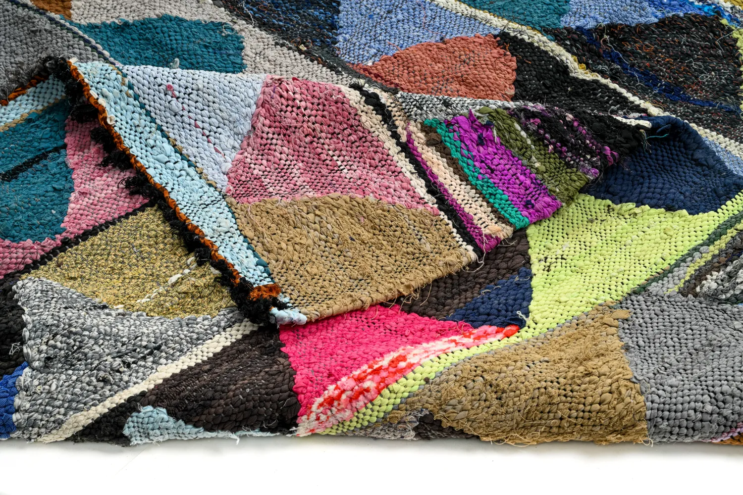 Marocký Berberský koberec Boucherouite 145 x 305 cm