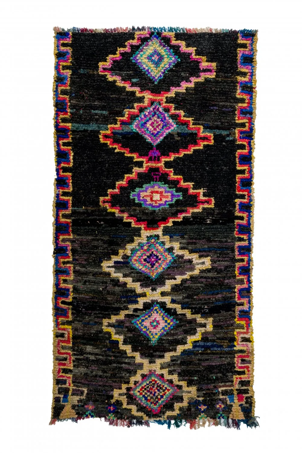 Marocký Berberský koberec Boucherouite 275 x 145 cm