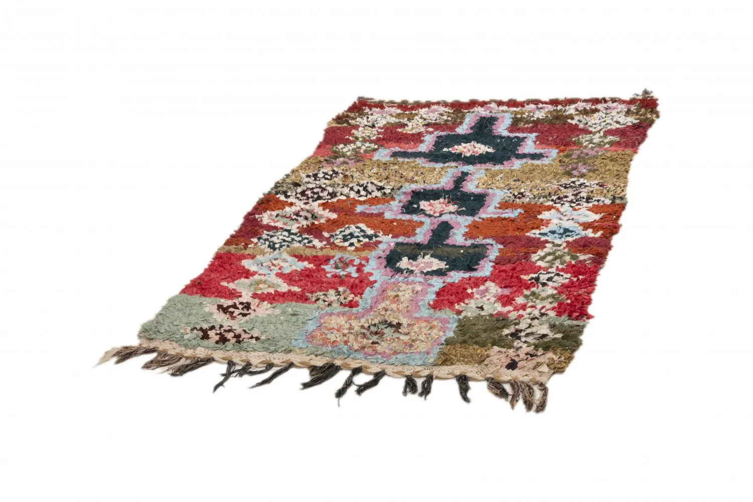 Marocký Berberský koberec Boucherouite 205 x 120 cm