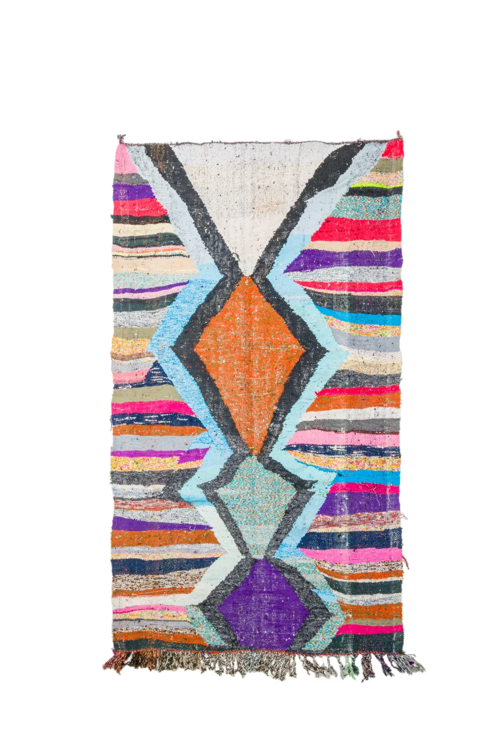 Marocký Berberský koberec Boucherouite 135 x 235 cm