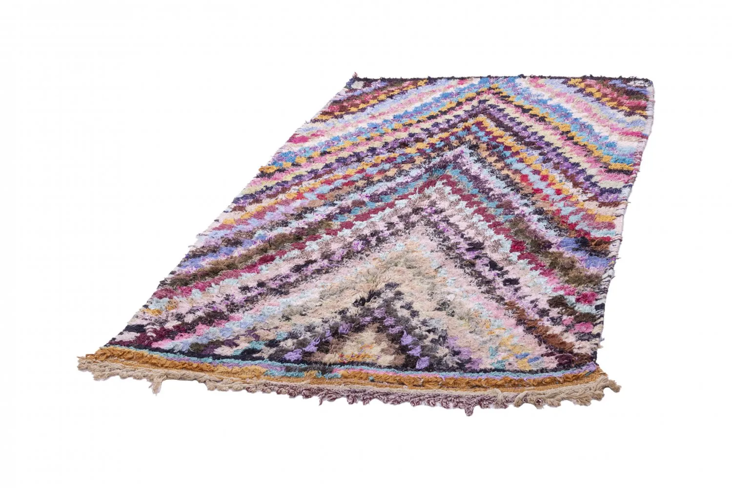 Marocký Berberský koberec Boucherouite 220 x 125 cm
