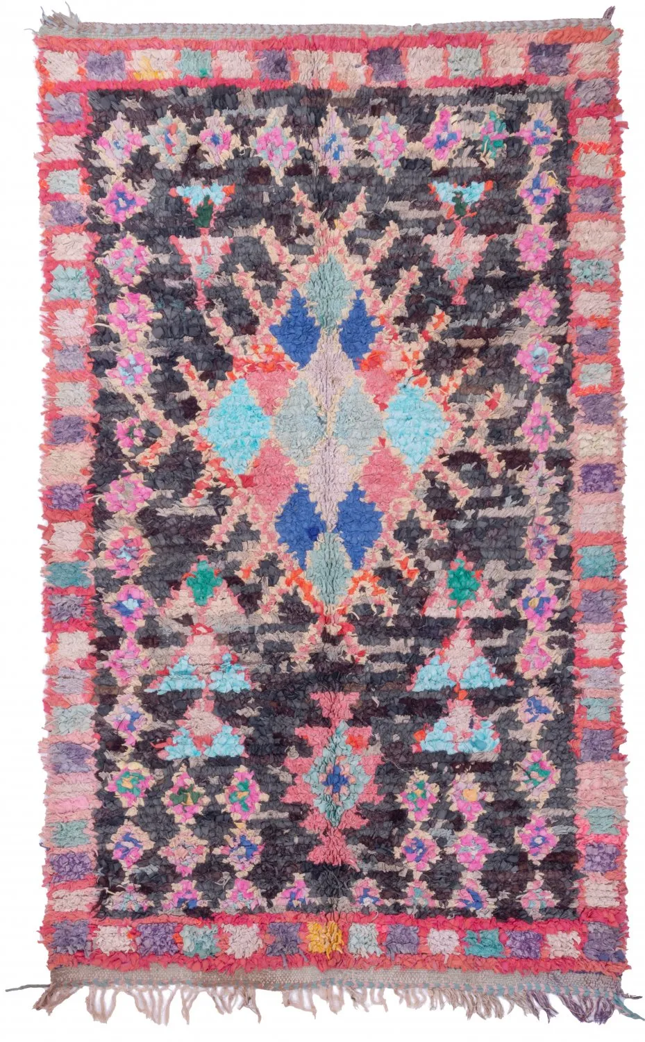Marocký Berberský koberec Boucherouite 210 x 125 cm