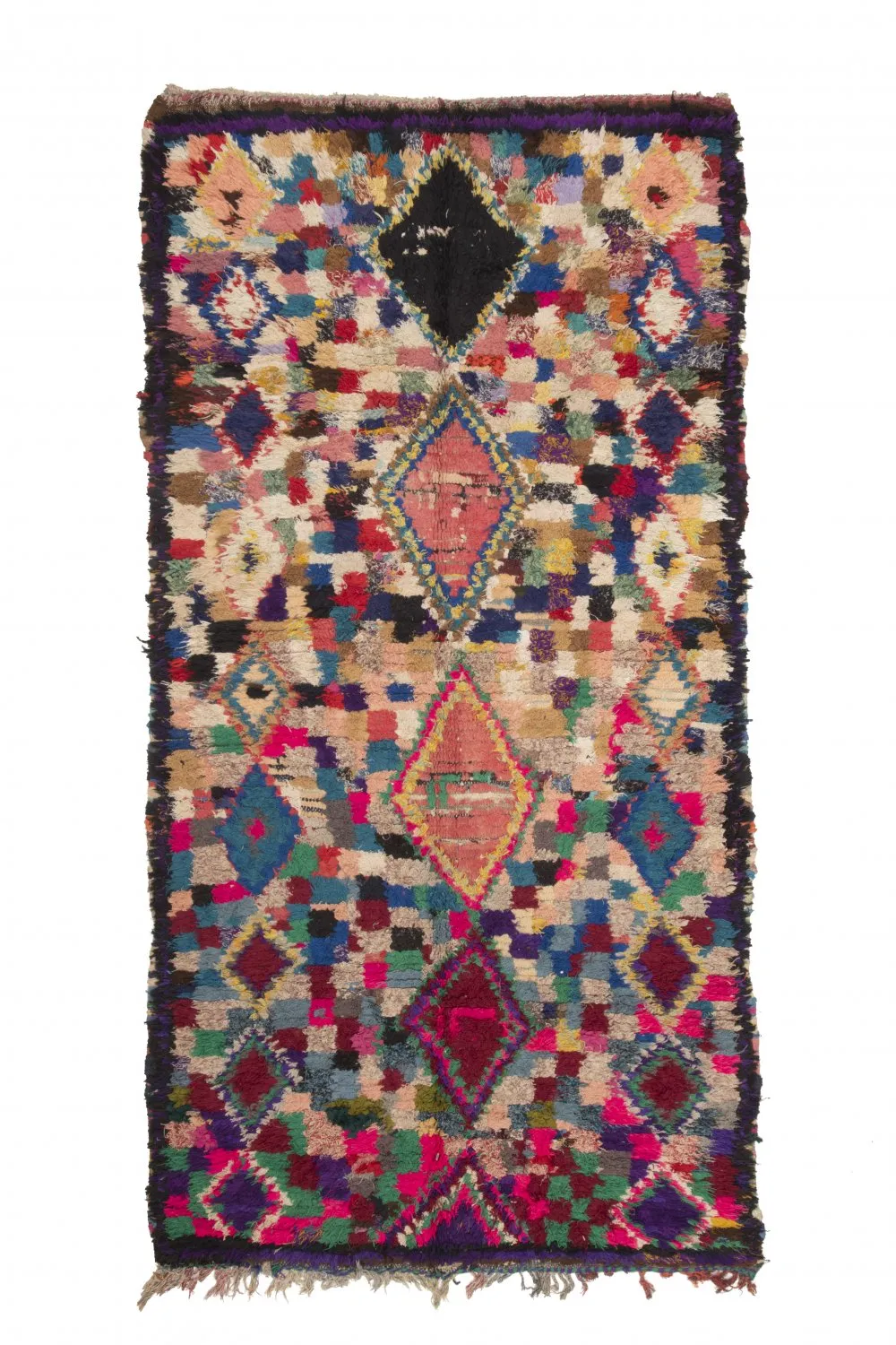 Marocký Berberský koberec Boucherouite 290 x 145 cm