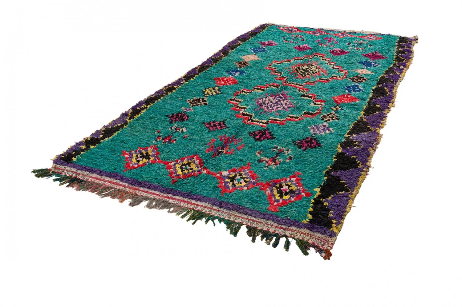Marocký Berberský koberec Boucherouite 155 x 335 cm