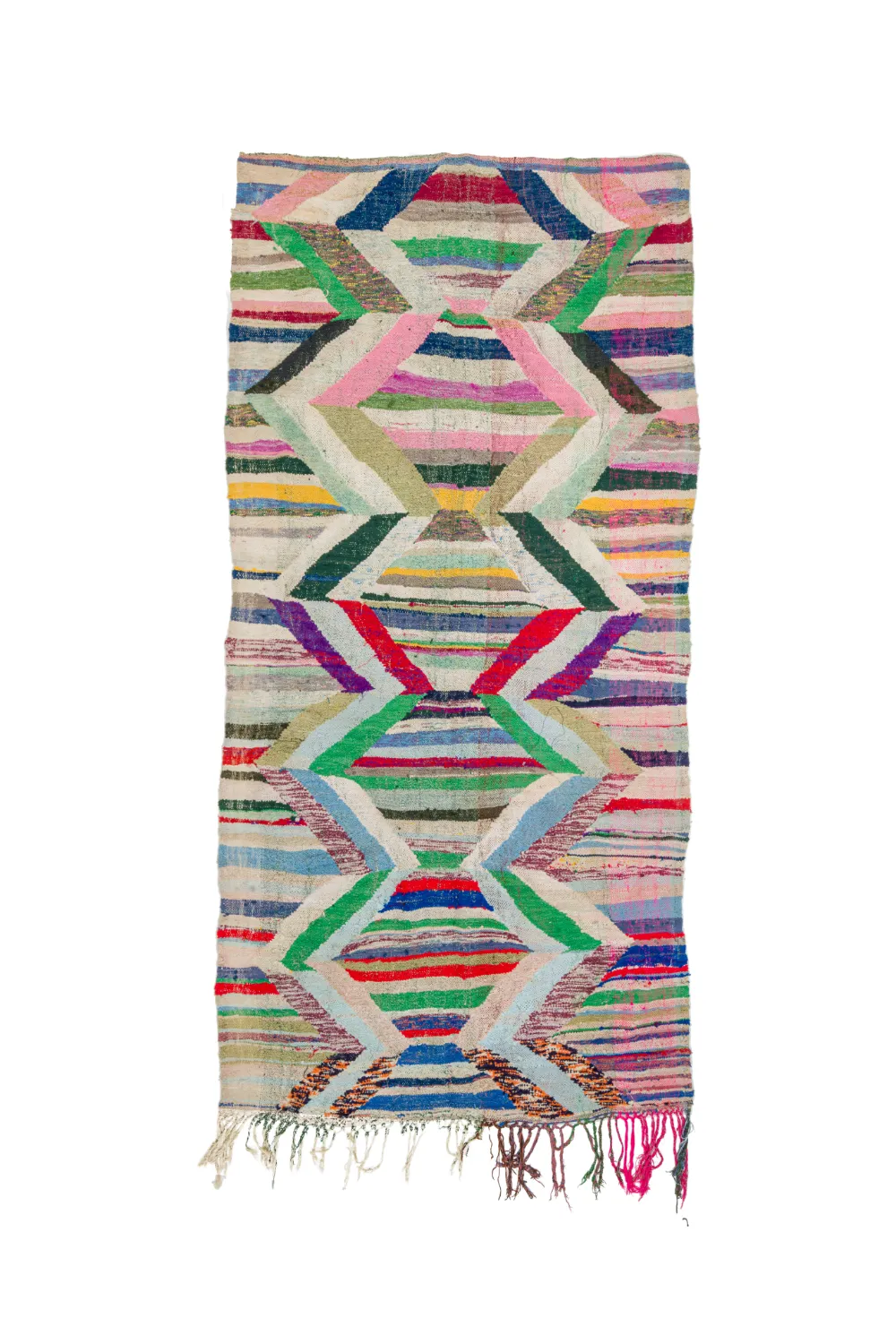Marocký Berberský koberec Boucherouite 145 x 295 cm