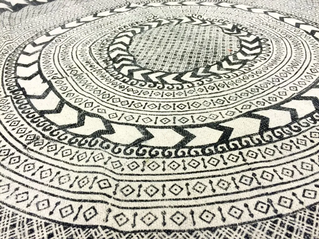 Kulaté Koberce - Marrakech (kulaté) (cerná/bílás/šedá)