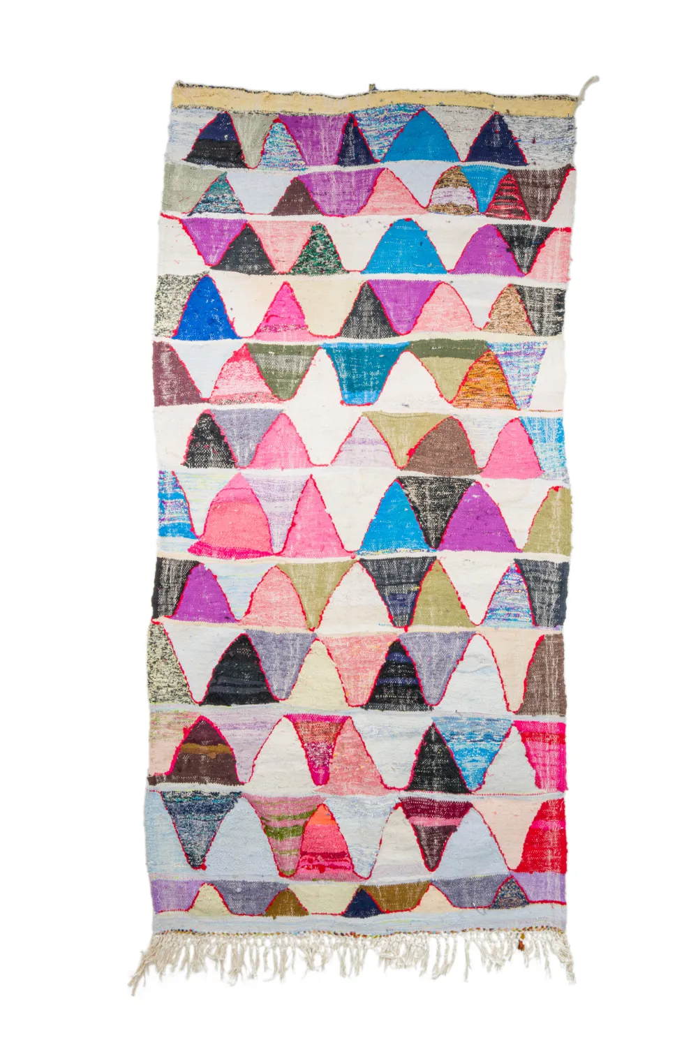 Marocký Berberský koberec Boucherouite 135 x 275 cm