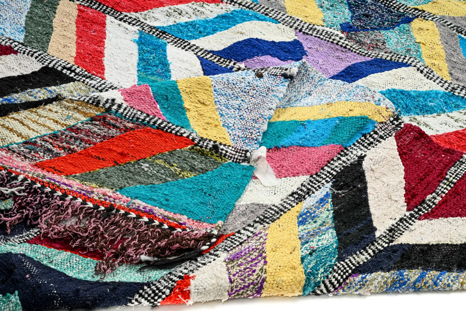 Marocký Berberský koberec Boucherouite 150 x 320 cm