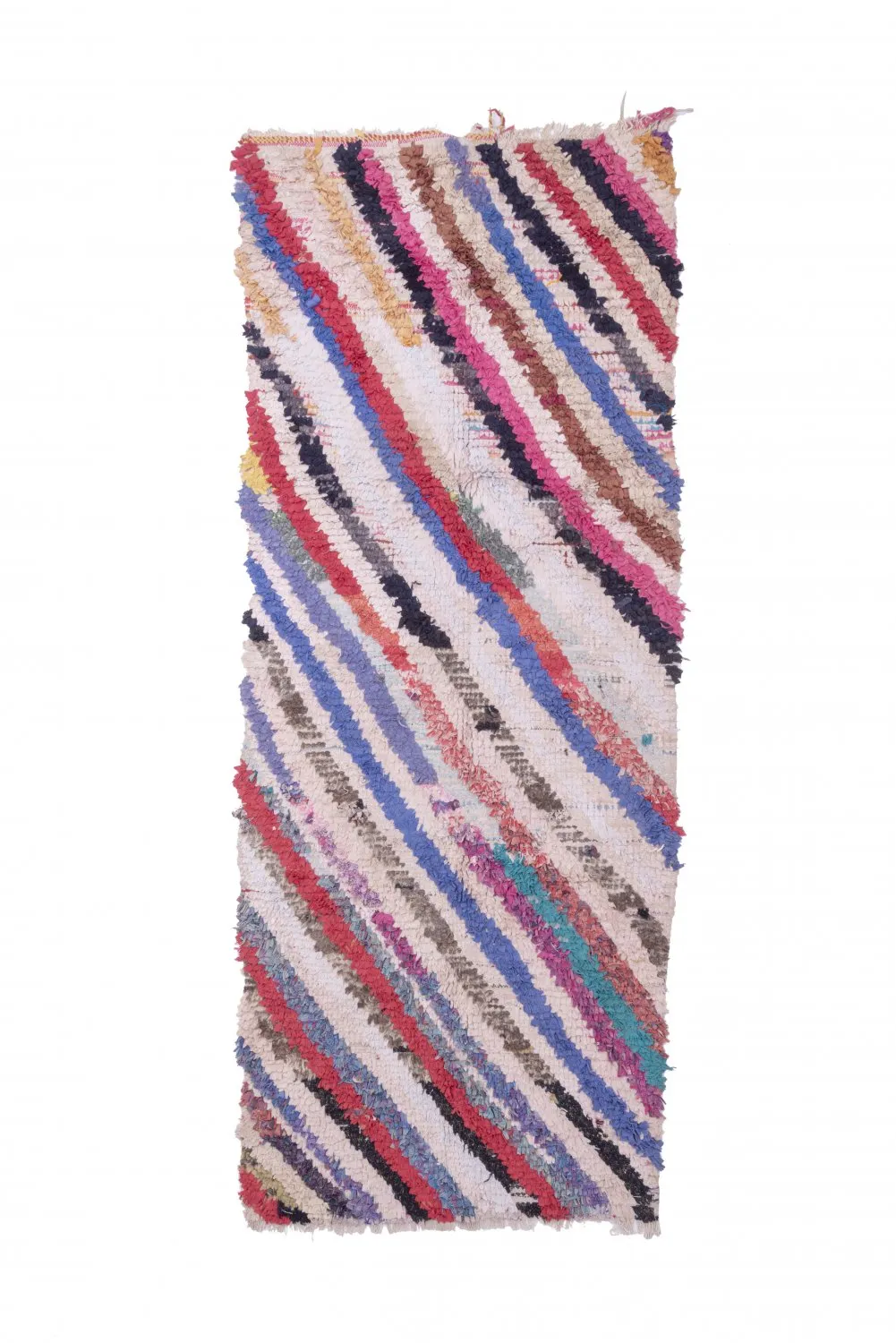 Marocký Berberský koberec Boucherouite 250 x 100 cm