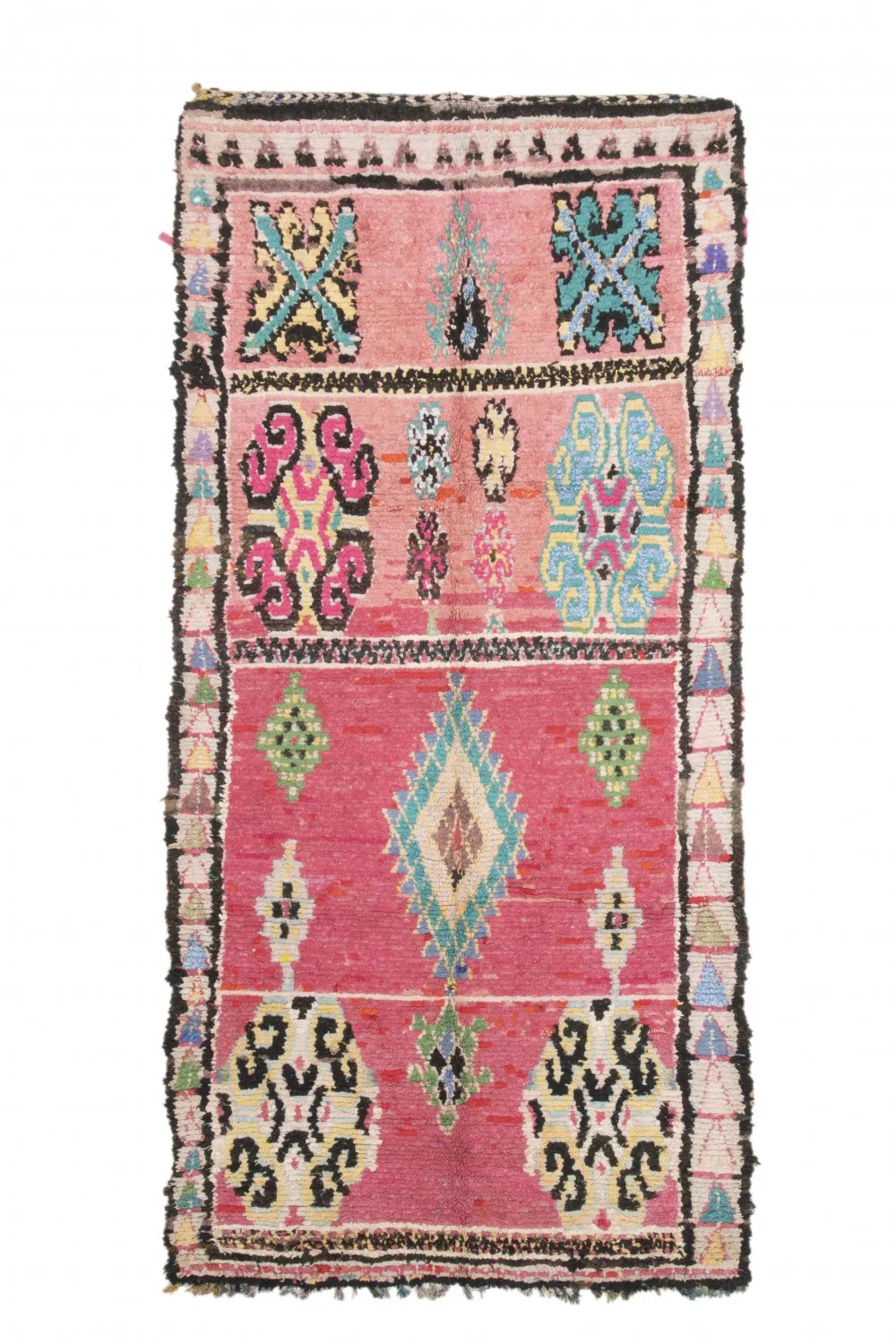 Marocký Berberský koberec Boucherouite 240 x 105 cm