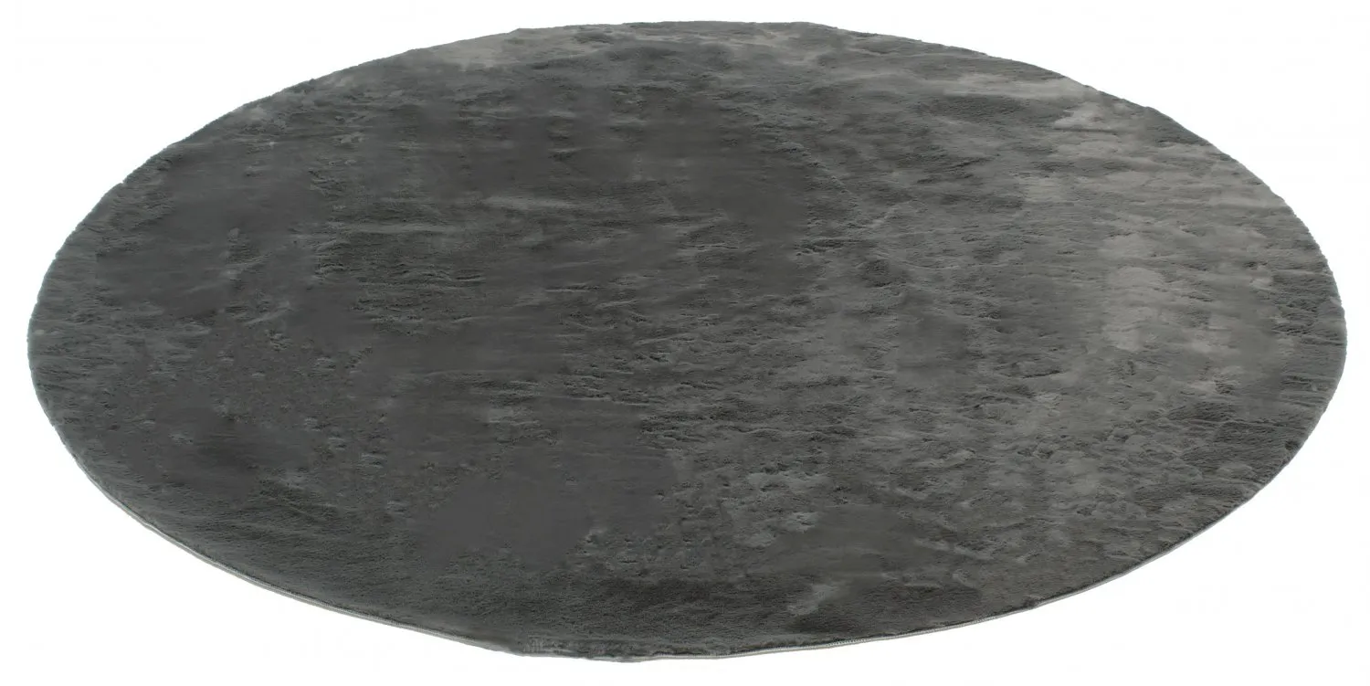 Kulaté koberce - Aranga Super Soft Fur (antracitová)