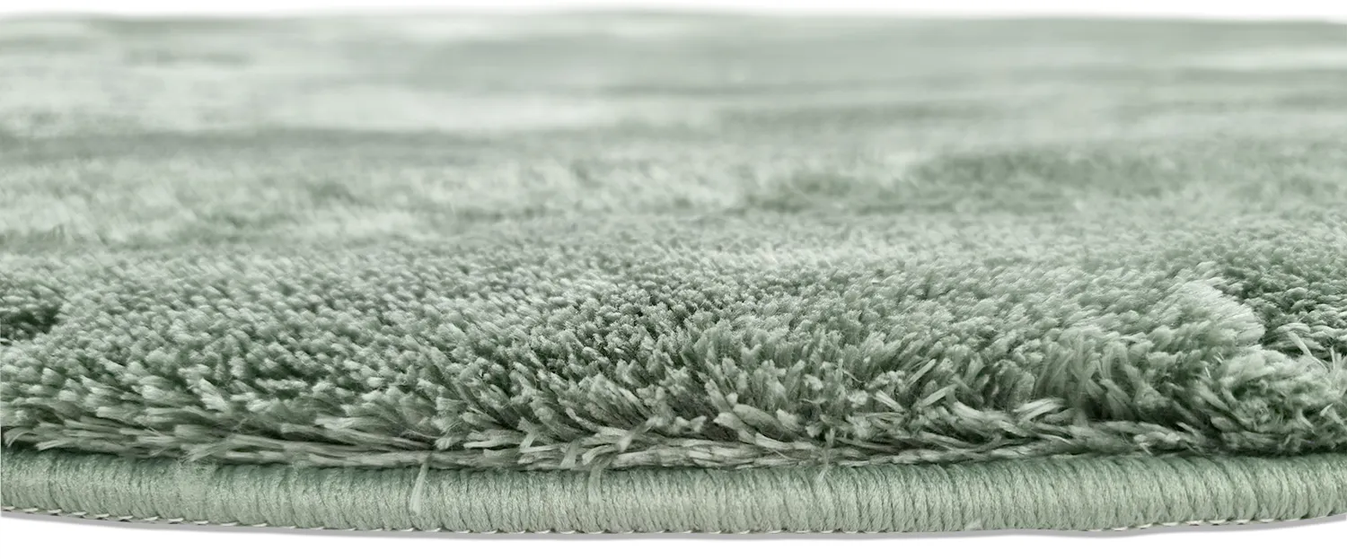 Kulaté koberce - Aranga Super Soft Fur (zelená)