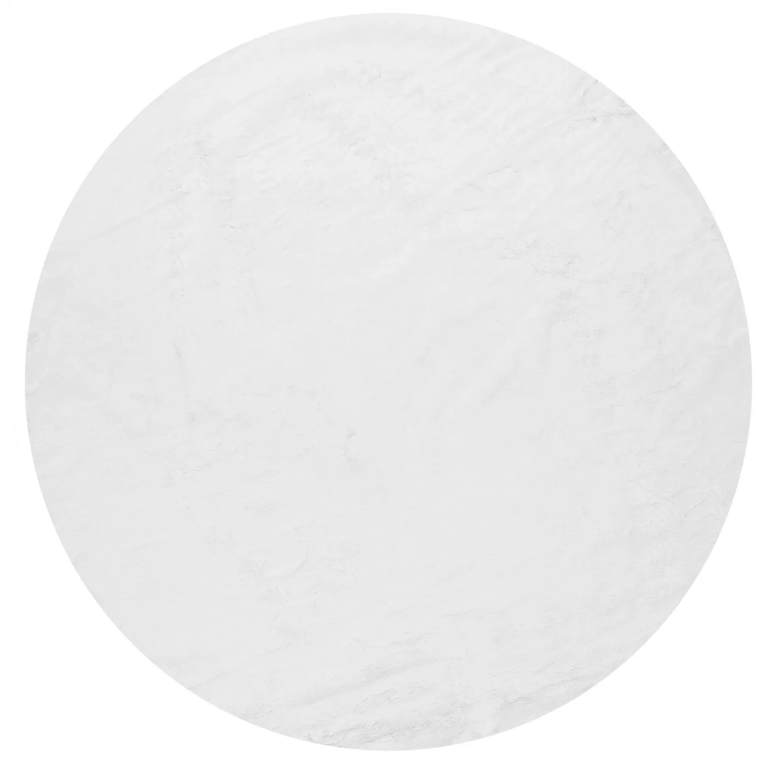 Kulaté koberce - Aranga Super Soft Fur (bílá)