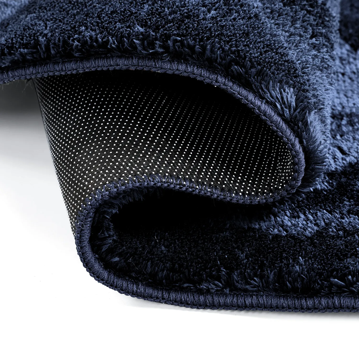 Asymetrický Vlnitý Shaggy Koberec - Aranga Super Soft Fur (tmavě modrá)