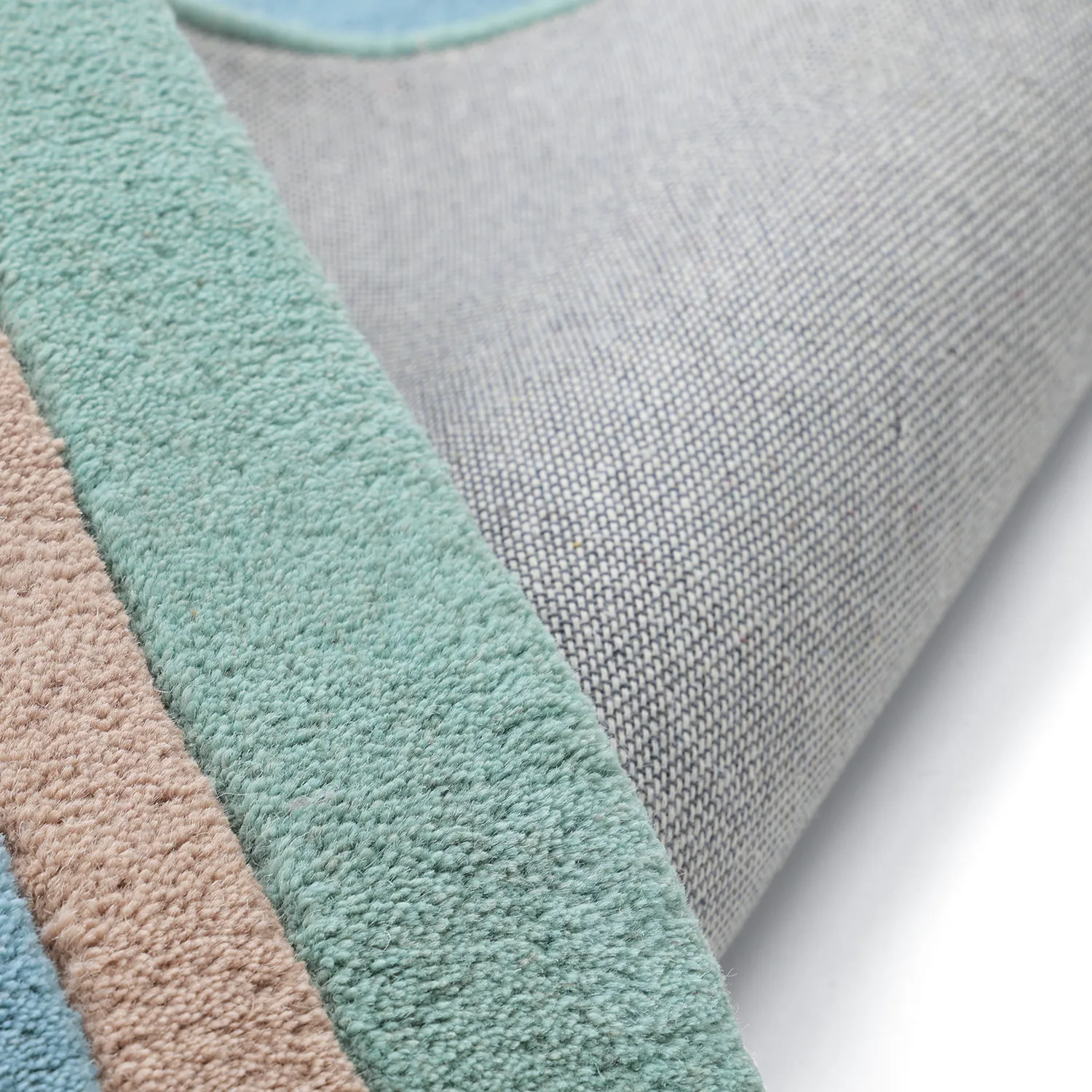 Dětský Koberec - Giraffe Hand Tufted Wool Premium (světle modrá/multi)