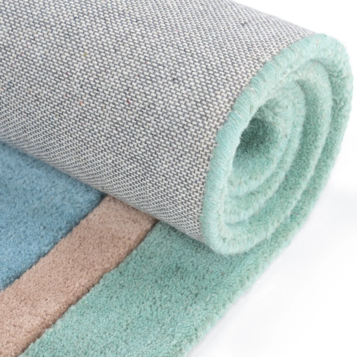 Dětský Koberec - Giraffe Hand Tufted Wool Premium (světle modrá/multi)