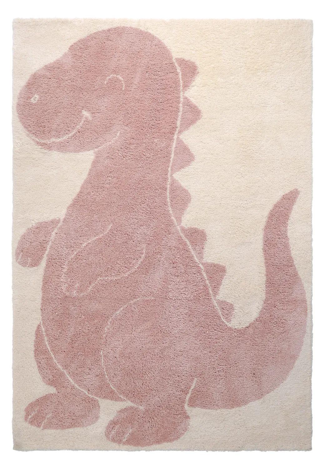 Dětský Koberec - Soft Dino (krémová/růžová)