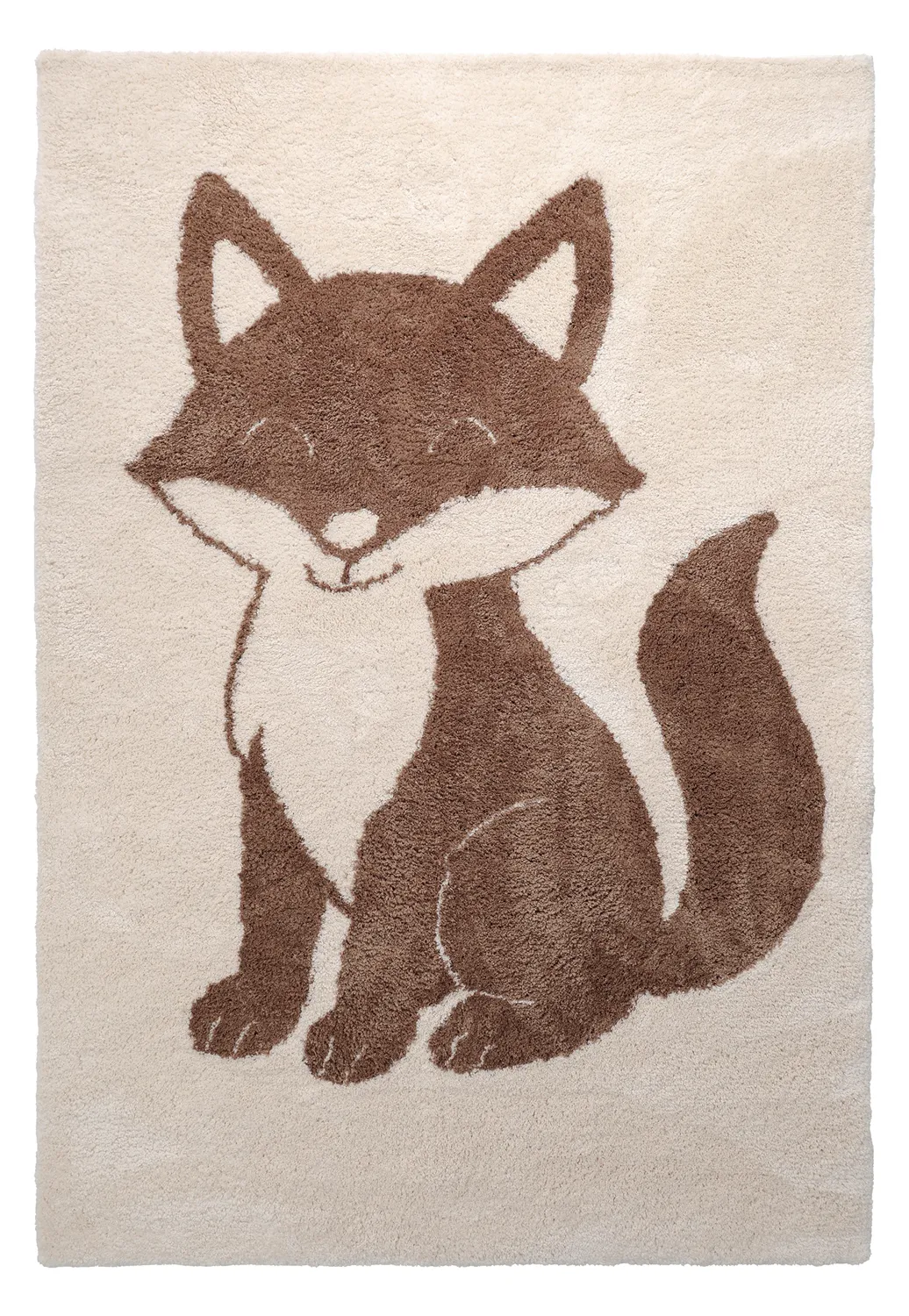 Dětský Koberec - Soft Fox (krémová/hnědá)