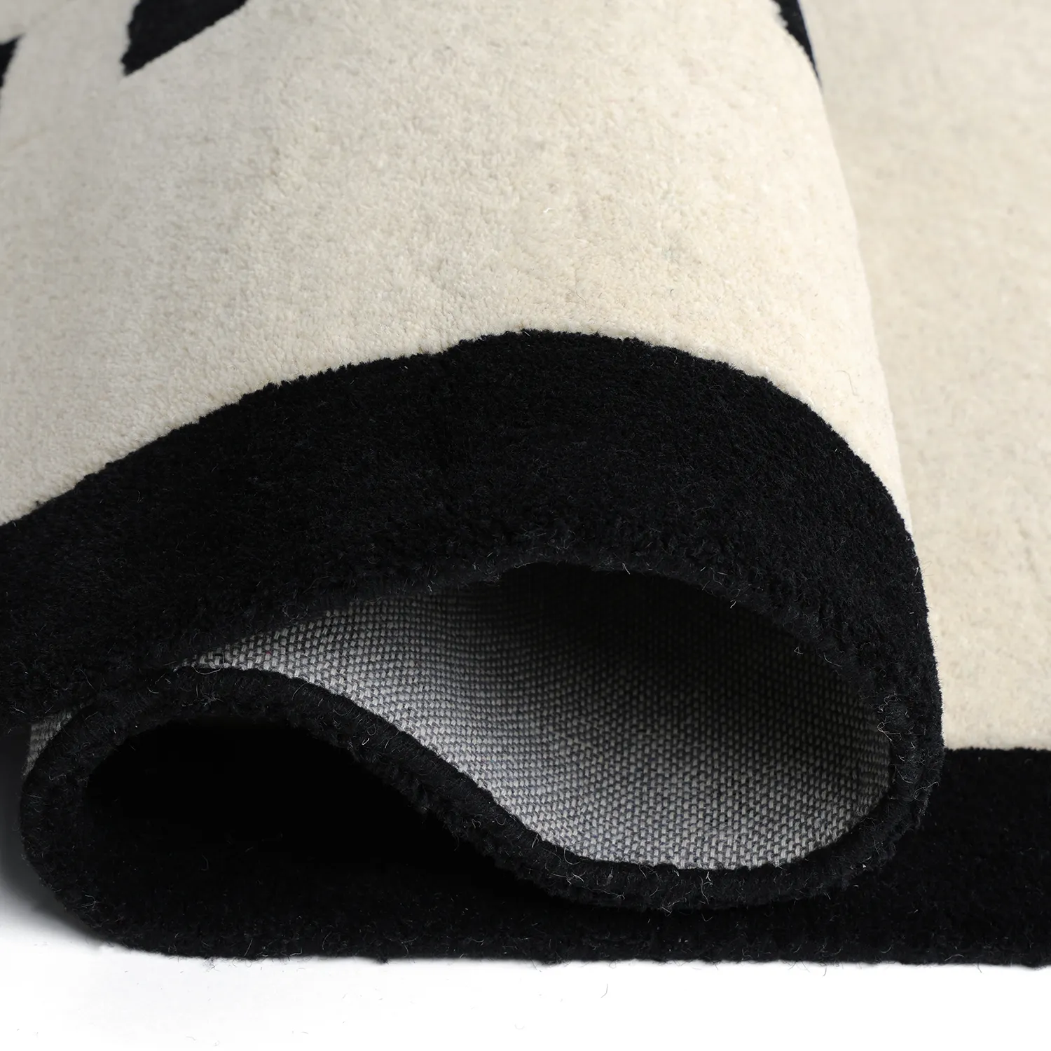 Dětský Koberec - Zebra Hand Tufted Wool Premium (béžová/černá)