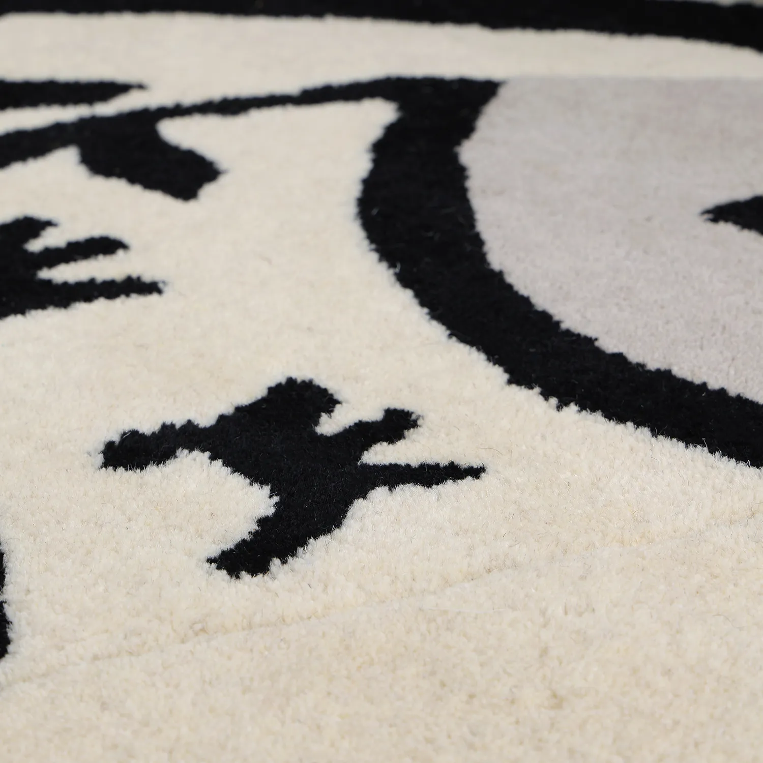 Dětský Koberec - Zebra Hand Tufted Wool Premium (béžová/černá)