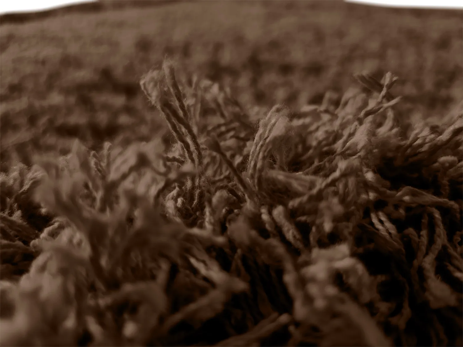 Shaggy koberce - Bonnie Natural Cotton Shaggy (hnědá)