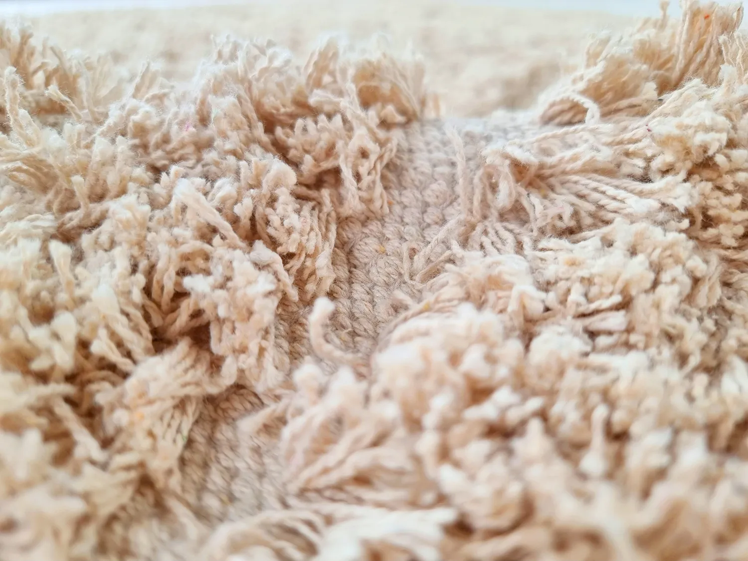 Shaggy koberce - Indra Natural Cotton Shaggy (béžová)