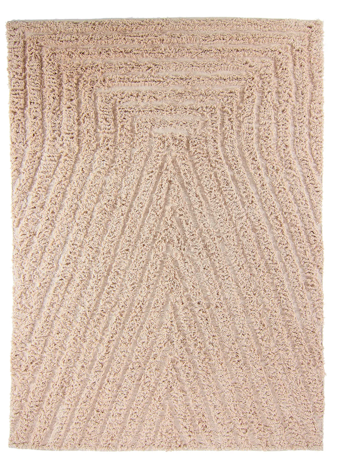 Shaggy koberce - Indra Natural Cotton Shaggy (béžová)
