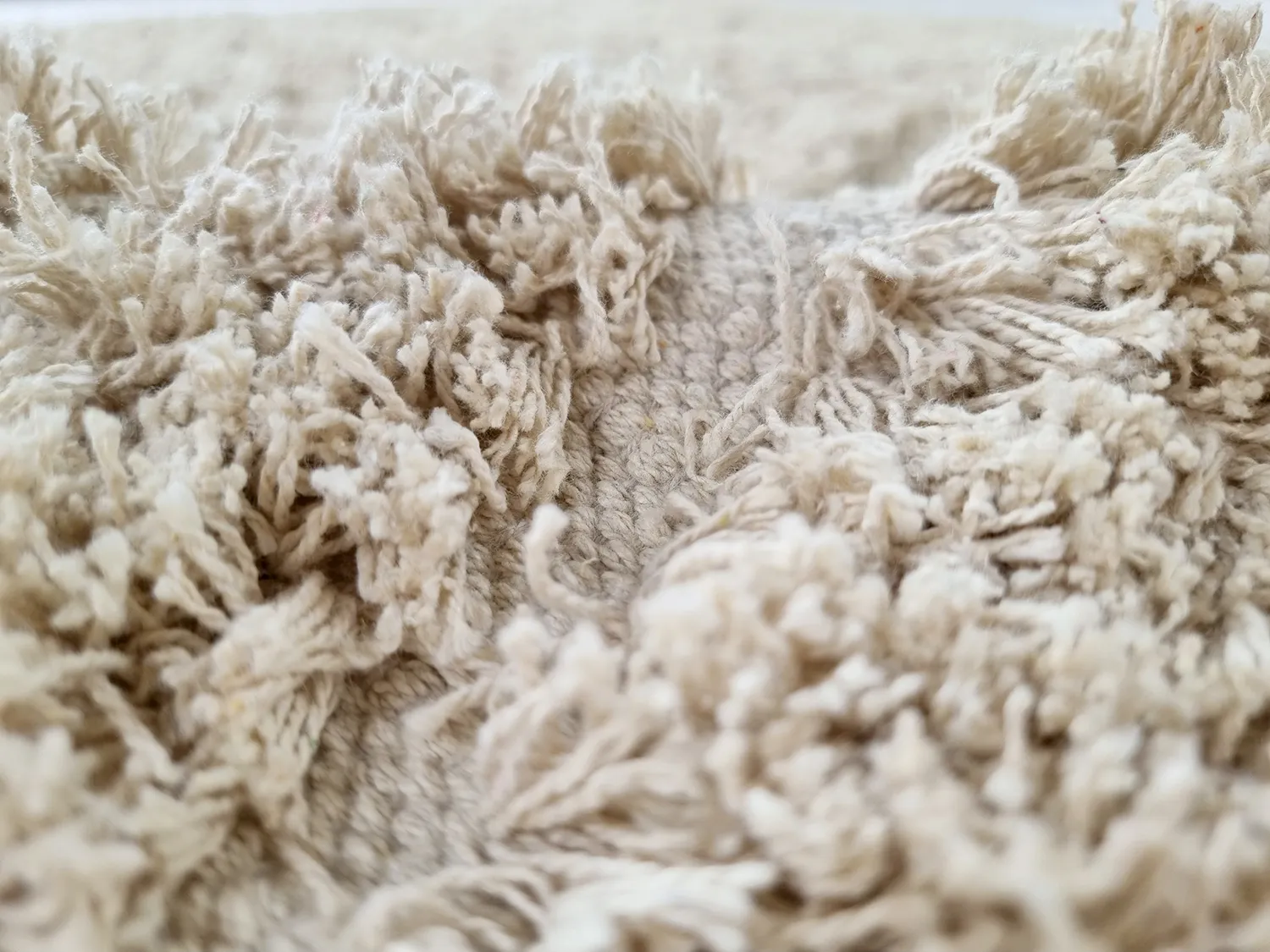 Shaggy koberce - Kendra Natural Cotton Shaggy (přírodní)