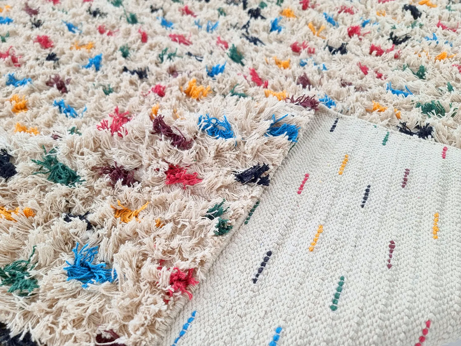 Shaggy koberce - Litton Natural Cotton Shaggy (béžová/multi)