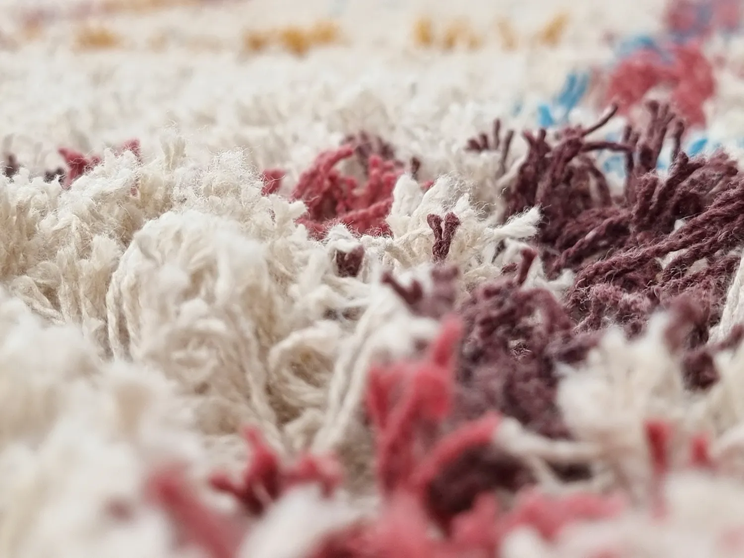 Shaggy koberce - Maeron Natural Cotton Shaggy (multi)
